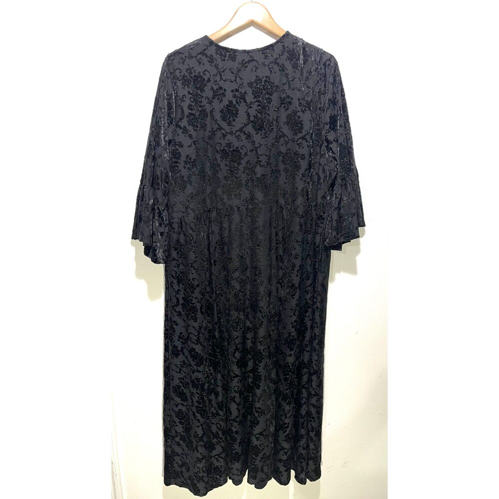Torrid velvet burnout maxi dress babydoll lace grunge boho tazel comfy women 4XL - Picture 2 of 6